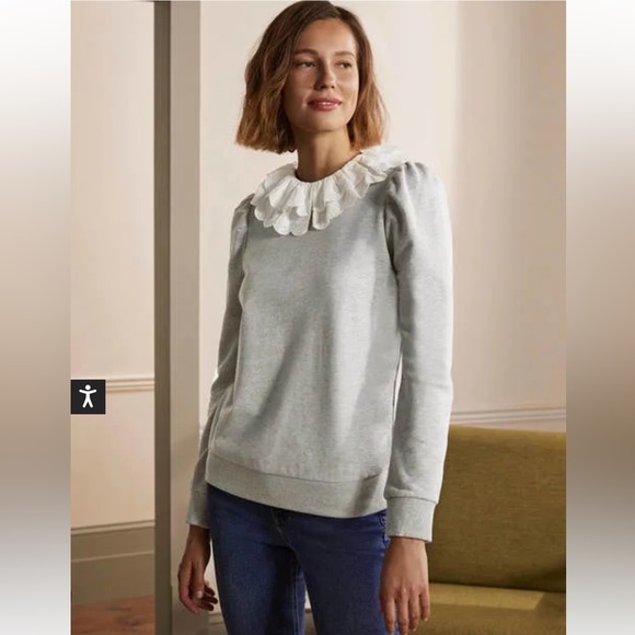[Boden] Hattie Collar Sweatshirt - Picture 2 of 16